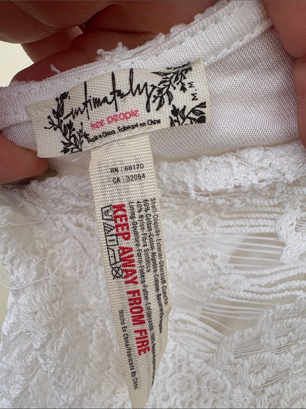 Free People White Lace Sleeveless Midi Dress - Picture 3 of 5